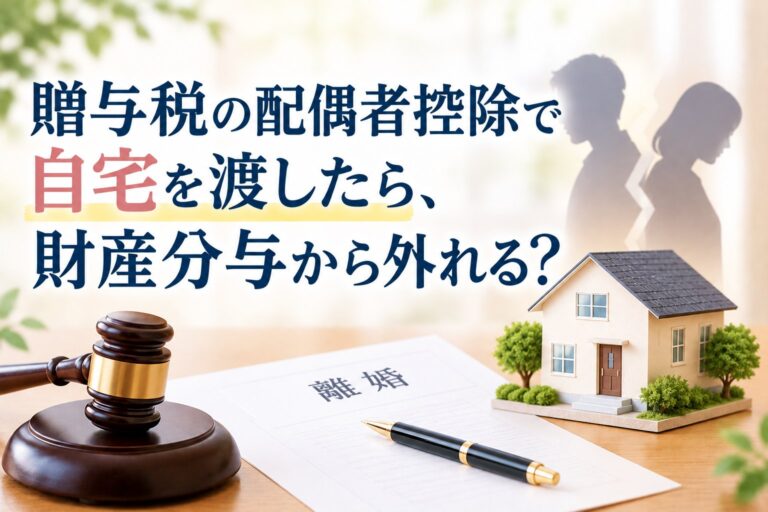 贈与税の配偶者控除で自宅を渡したら、財産分与から外れる？――大阪高裁の判断