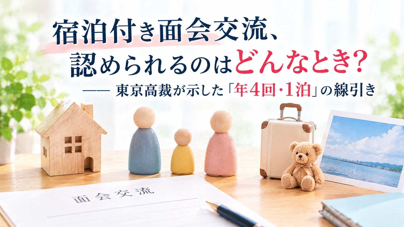 宿泊付き面会交流、認められるのはどんなとき?――東京高裁が示した「年4回・1泊」の線引き