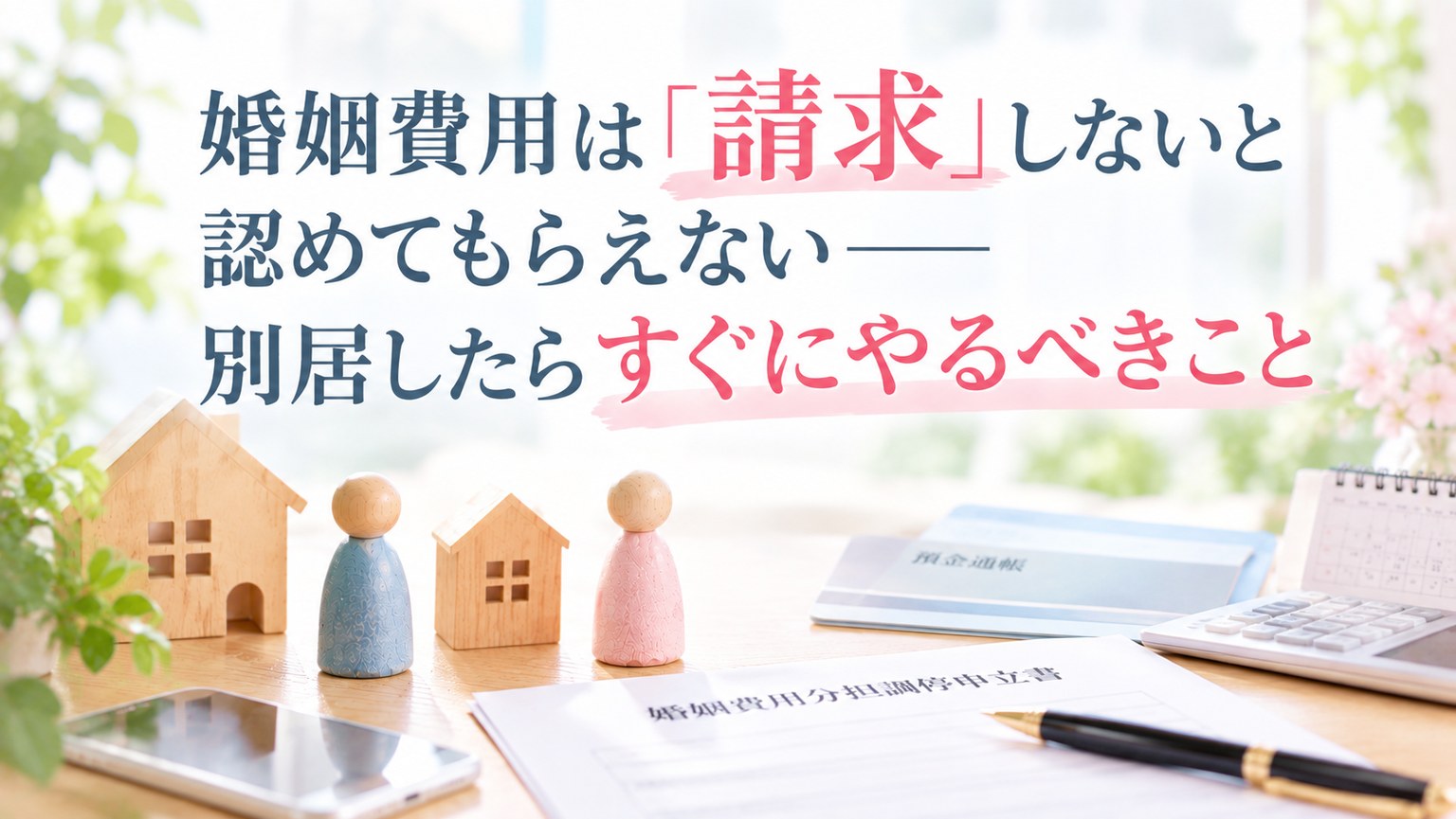 婚姻費用は「請求」しないと認めてもらえない――別居したらすぐにやるべきこと