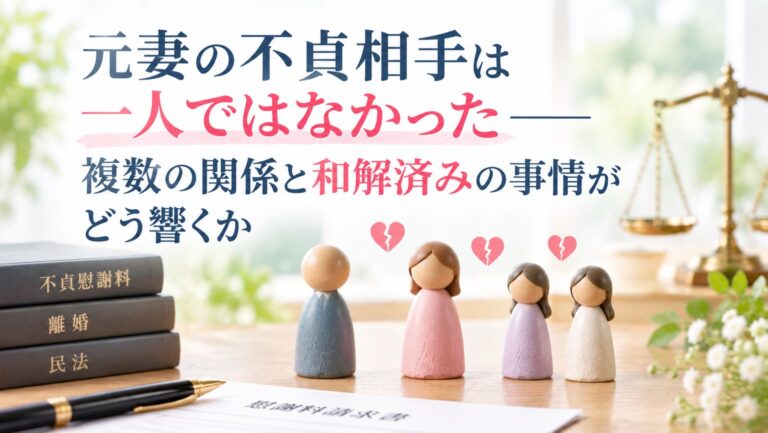 元妻の不貞相手は一人ではなかった――複数の関係と和解済みの事情がどう響くか