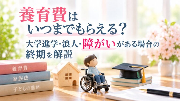 養育費はいつまでもらえる?大学進学・浪人・障害がある場合の終期を解説