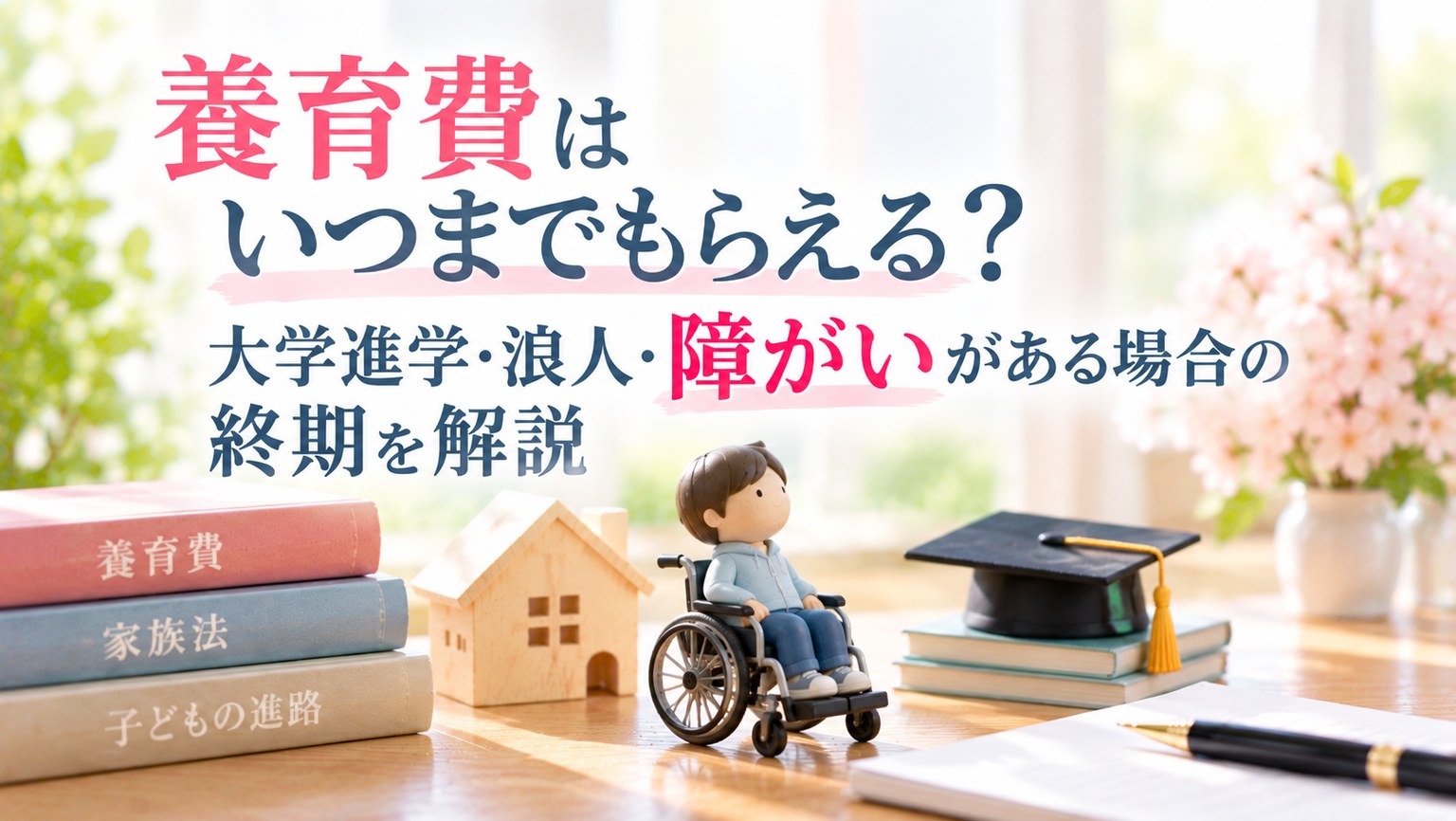 養育費はいつまでもらえる?大学進学・浪人・障害がある場合の終期を解説