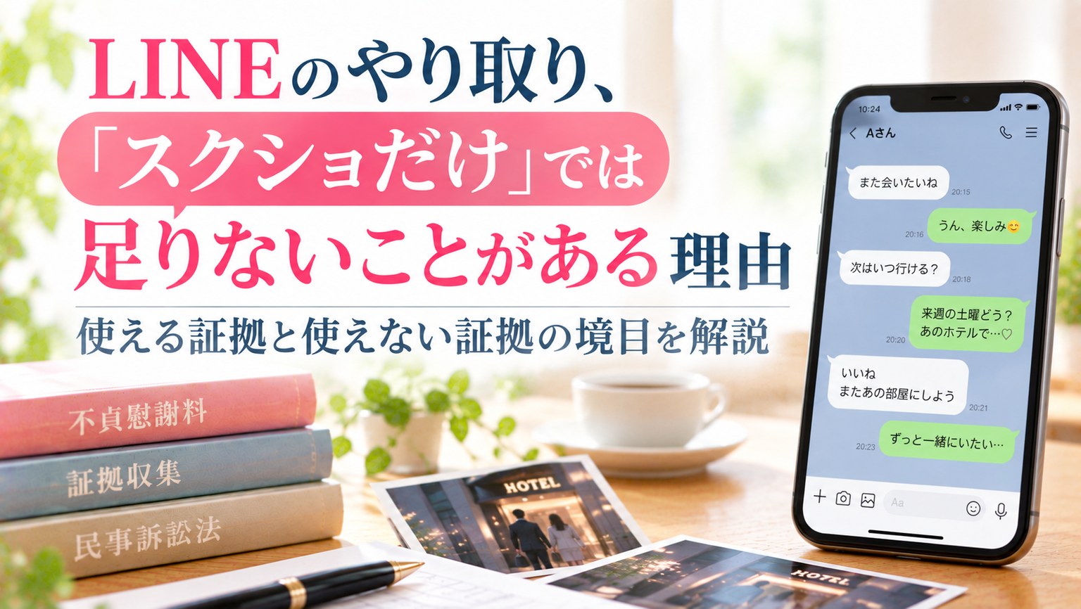 LINEのやり取り、「スクショだけ」では足りないことがある理由