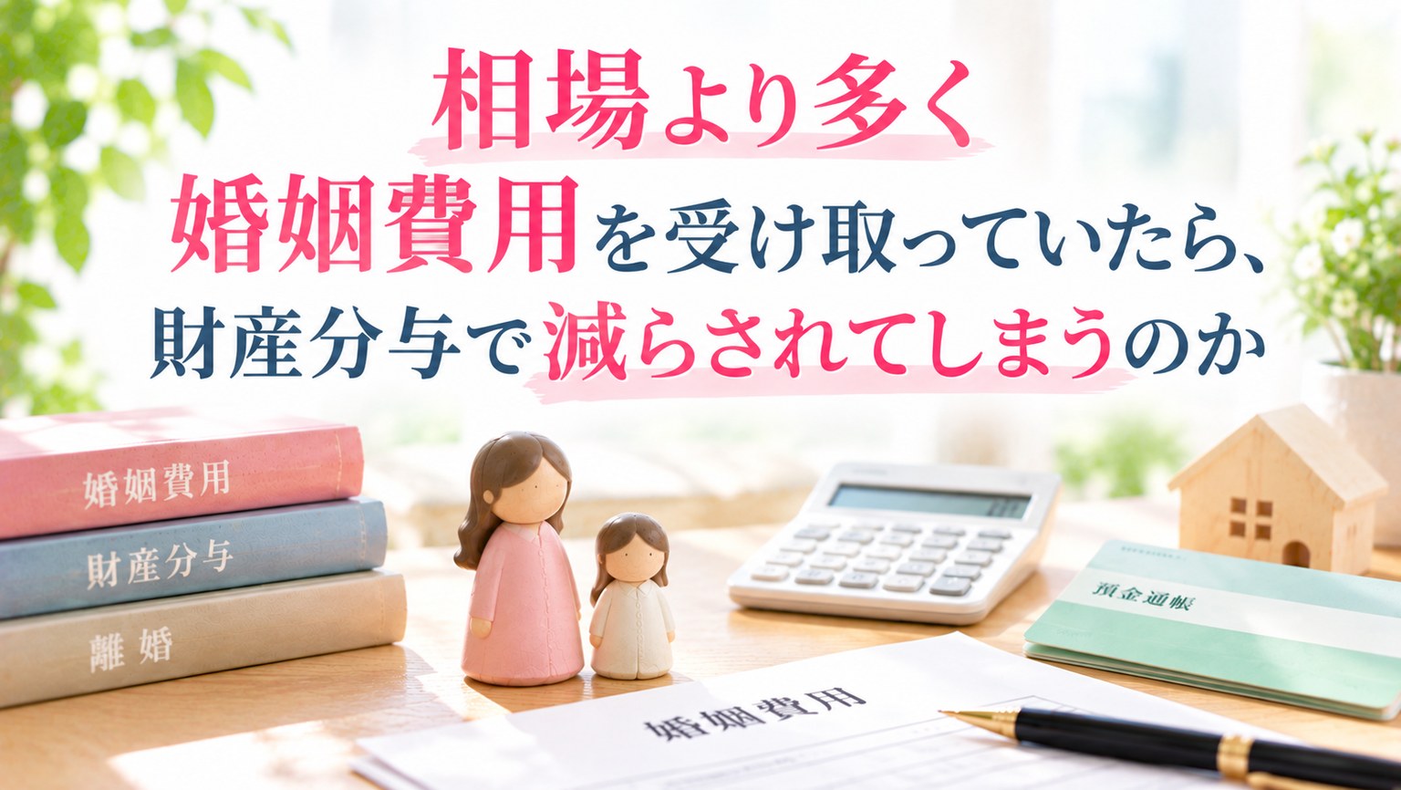 相場より多く婚姻費用を受け取っていたら、財産分与で減らされてしまうのか