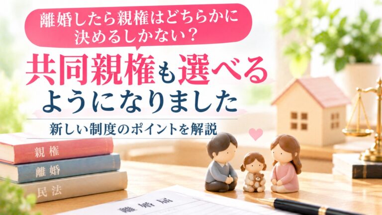 離婚したら親権はどちらかに決めるしかない？――「共同親権」も選べるようになります