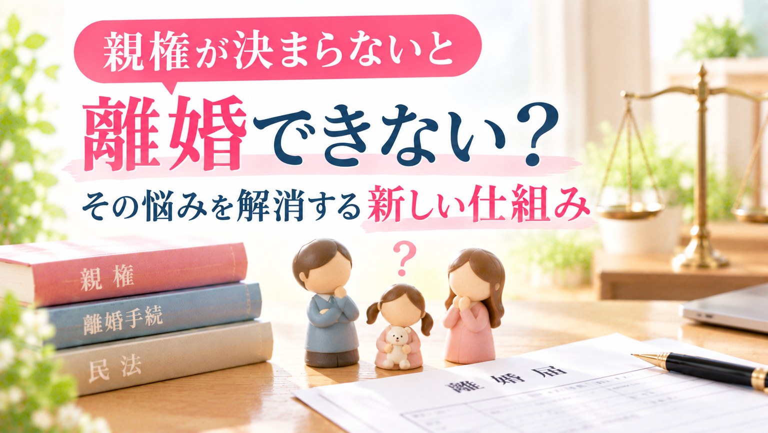 親権が決まらないと離婚できない？――その悩みを解消する新しい仕組み
