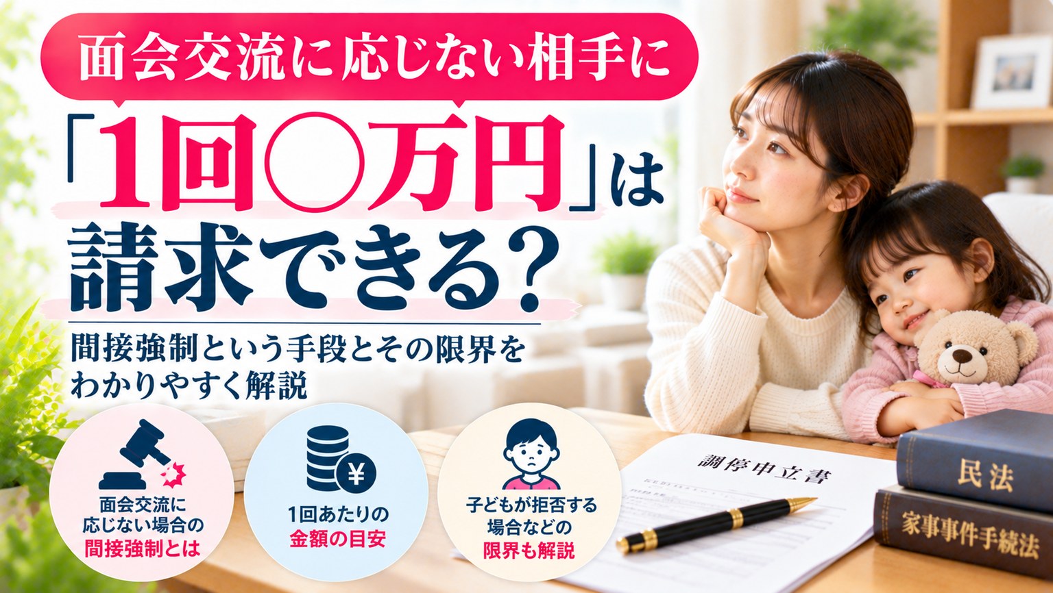 面会交流に応じない相手に 1回○万円 は請求できる ――間接強制という手段とその限界