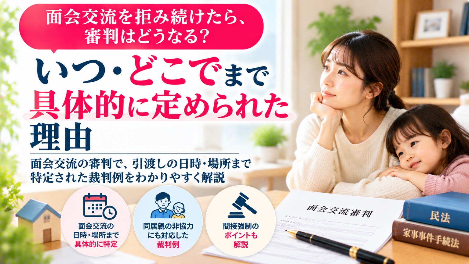 面会交流を拒み続けたら、審判はどうなる ―― いつ・どこで まで具体的に定められた理由