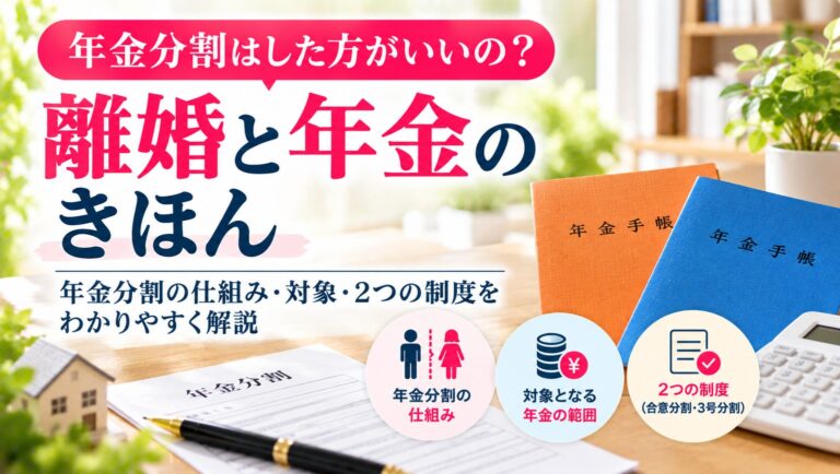 年金分割はした方がいいの？――離婚と年金のきほん